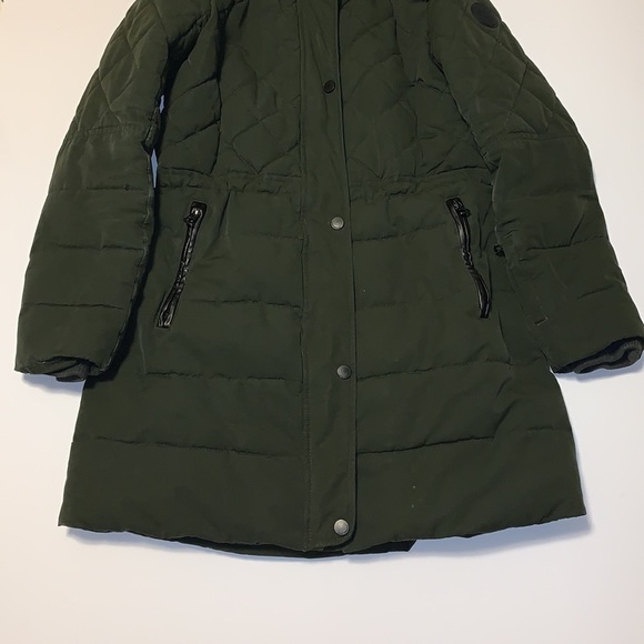Lucky Brand Green Winter Parka with Removable Hood - Women’s Size Large - Picture 4 of 11